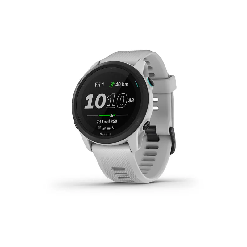 Garmin – Pack Forerunner 245 Music, Blanc + Ceinture Cardio HRM